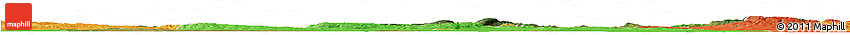 Satellite Horizon Map of Komárom-Esztergom, political outside
