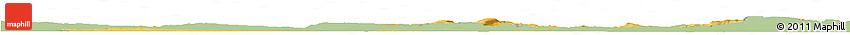 Savanna Style Horizon Map of Komárom-Esztergom, single color outside