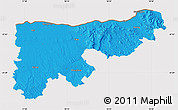 Political Map of Komárom-Esztergom, cropped outside