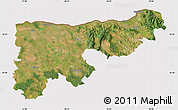 Satellite Map of Komárom-Esztergom, cropped outside