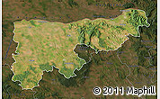 Satellite Map of Komárom-Esztergom, darken