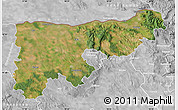 Satellite Map of Komárom-Esztergom, lighten, desaturated