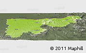 Physical Panoramic Map of Komárom-Esztergom, darken, semi-desaturated