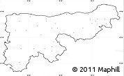 Blank Simple Map of Komárom-Esztergom, cropped outside, no labels