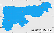 Political Simple Map of Komárom-Esztergom, single color outside