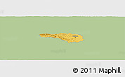 Savanna Style Panoramic Map of Miskolc, single color outside
