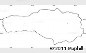 Blank Simple Map of Miskolc, cropped outside, no labels