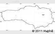 Blank Simple Map of Miskolc, cropped outside