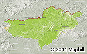 Physical 3D Map of Nógrád, lighten, semi-desaturated
