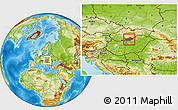 Physical Location Map of Nógrád