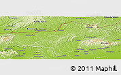 Physical Panoramic Map of Nógrád