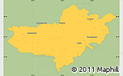 Savanna Style Simple Map of Nógrád, single color outside