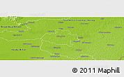 Physical Panoramic Map of Nyiregyháza