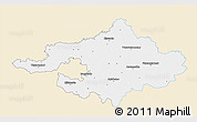Classic Style 3D Map of Szalbolcs-Szatmár-Bereg, single color outside