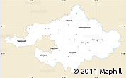 Classic Style Simple Map of Szalbolcs-Szatmár-Bereg, single color outside