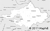 Silver Style Simple Map of Szalbolcs-Szatmár-Bereg