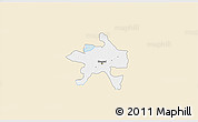 Classic Style 3D Map of Szeged, single color outside
