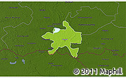Physical 3D Map of Szeged, darken