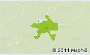 Physical 3D Map of Szeged, lighten