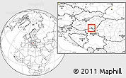 Blank Location Map of Szeged