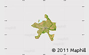Satellite Map of Szeged, cropped outside