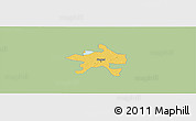 Savanna Style Panoramic Map of Szeged, single color outside