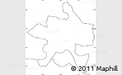 Blank Simple Map of Szeged, no labels