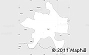 Silver Style Simple Map of Szeged