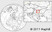Blank Location Map of Székesfehérvár