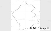 Blank Simple Map of Székesfehérvár, cropped outside, no labels