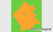 Political Simple Map of Székesfehérvár