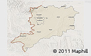 Shaded Relief 3D Map of Vas, lighten