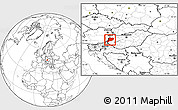 Blank Location Map of Vas, within the entire country
