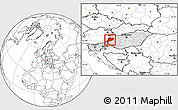 Blank Location Map of Vas, highlighted country, within the entire country