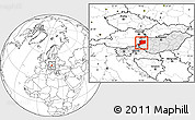 Blank Location Map of Vas, highlighted country