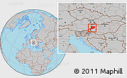 Gray Location Map of Vas