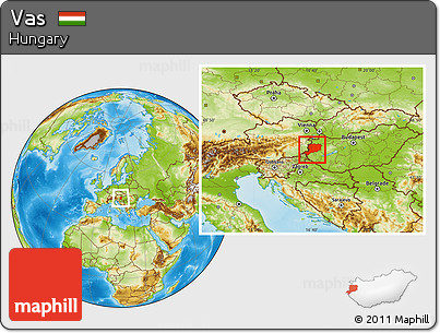 Physical Location Map of Vas