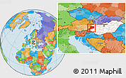 Political Location Map of Vas, highlighted country