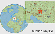 Savanna Style Location Map of Vas