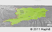 Physical Panoramic Map of Vas, desaturated