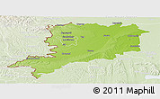 Physical Panoramic Map of Vas, lighten