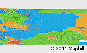 Political Panoramic Map of Vas