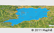 Political Panoramic Map of Vas, satellite outside