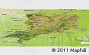 Satellite Panoramic Map of Vas, physical outside