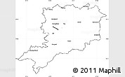 Blank Simple Map of Vas, cropped outside