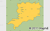 Savanna Style Simple Map of Vas, cropped outside