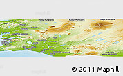 Physical Panoramic Map of Árnes