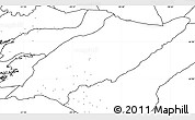 Blank Simple Map of Árnes, no labels