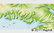 Physical 3D Map of Austur-Bardastrandarsýsla