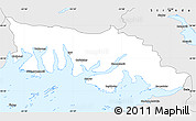 Silver Style Simple Map of Austur-Bardastrandarsýsla